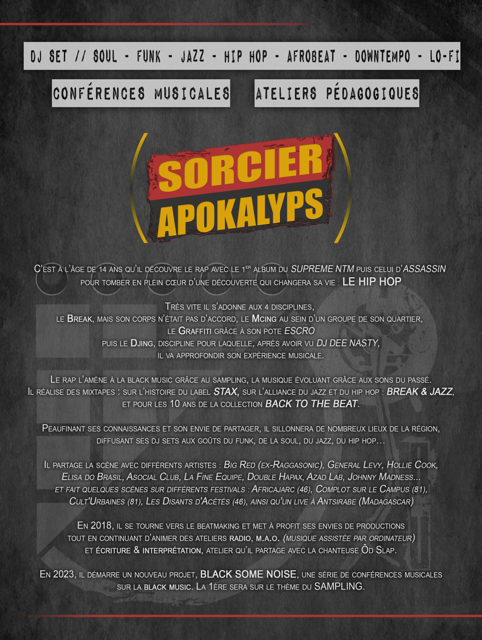 Wesh Conexion - biographie Sorcier Apokalyps (2023)