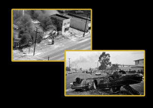 images de la révolte de Watts (1965)